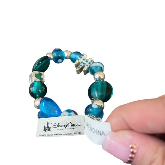 Disney Charming Blue Beaded Bracelet with charms - Picture 3 of 3